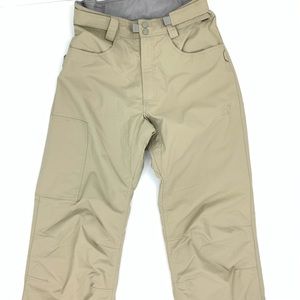 PROTEST All Conditions BoardWear Beige Tan Button-Up Insulated Snow Pants